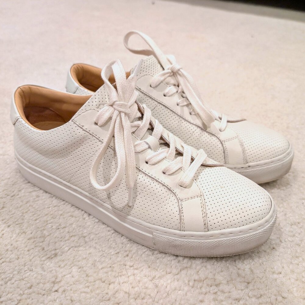 Greats Brooklyn Royale perforated leather sneaker, size 9